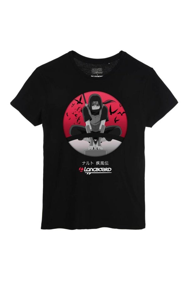 T-SHIRT CIEL ROUGE ET OISEAUX LONGBOARD
