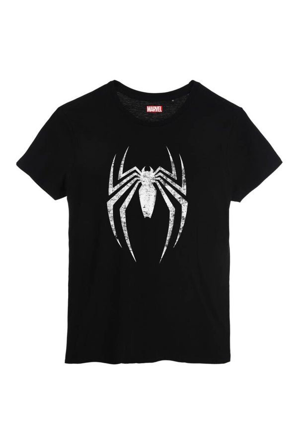 T-SHIRT  MARVEL  -  SPIDERMAN - ARAIGNEE GRISE