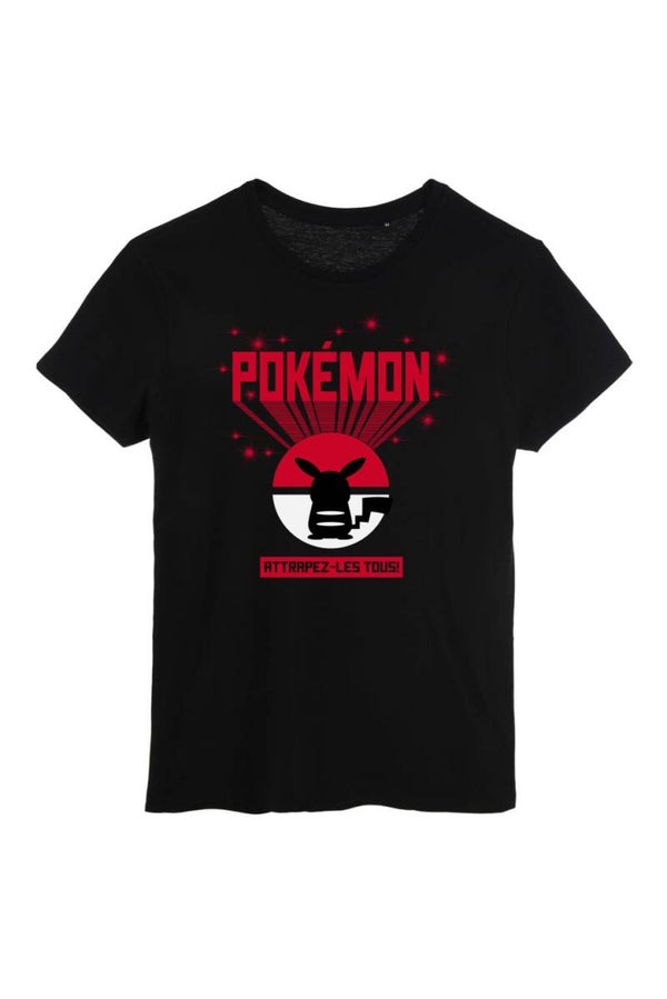 T-SHIRT  POKEMON  -  " ATTRAPEZ-LES TOUS  "