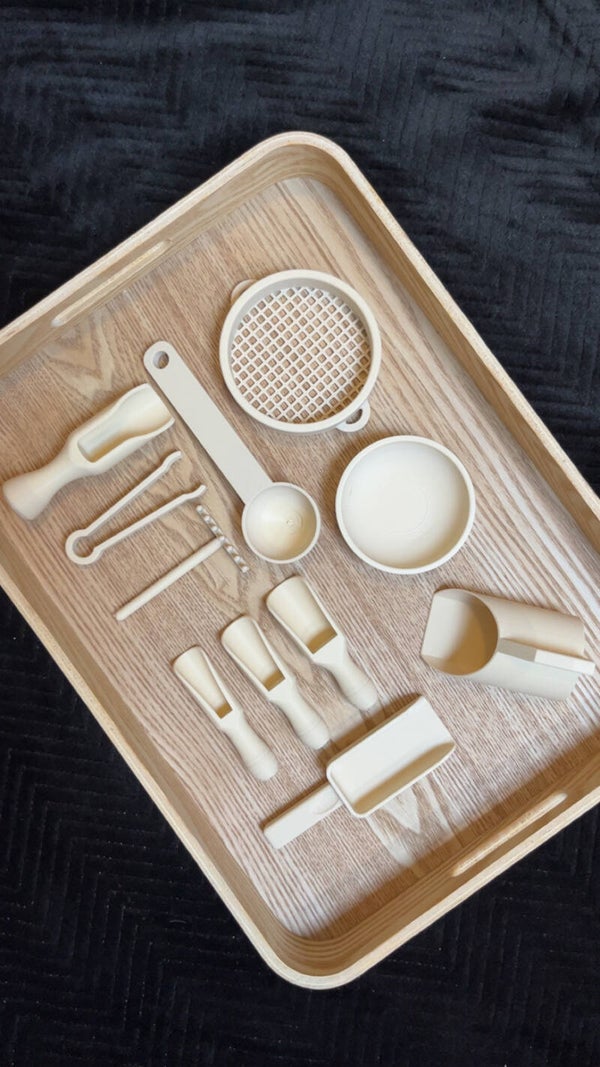 Sensorische speelset beige