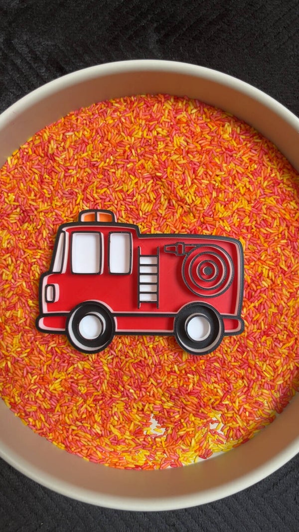 Vulvorm brandweer gekleurd