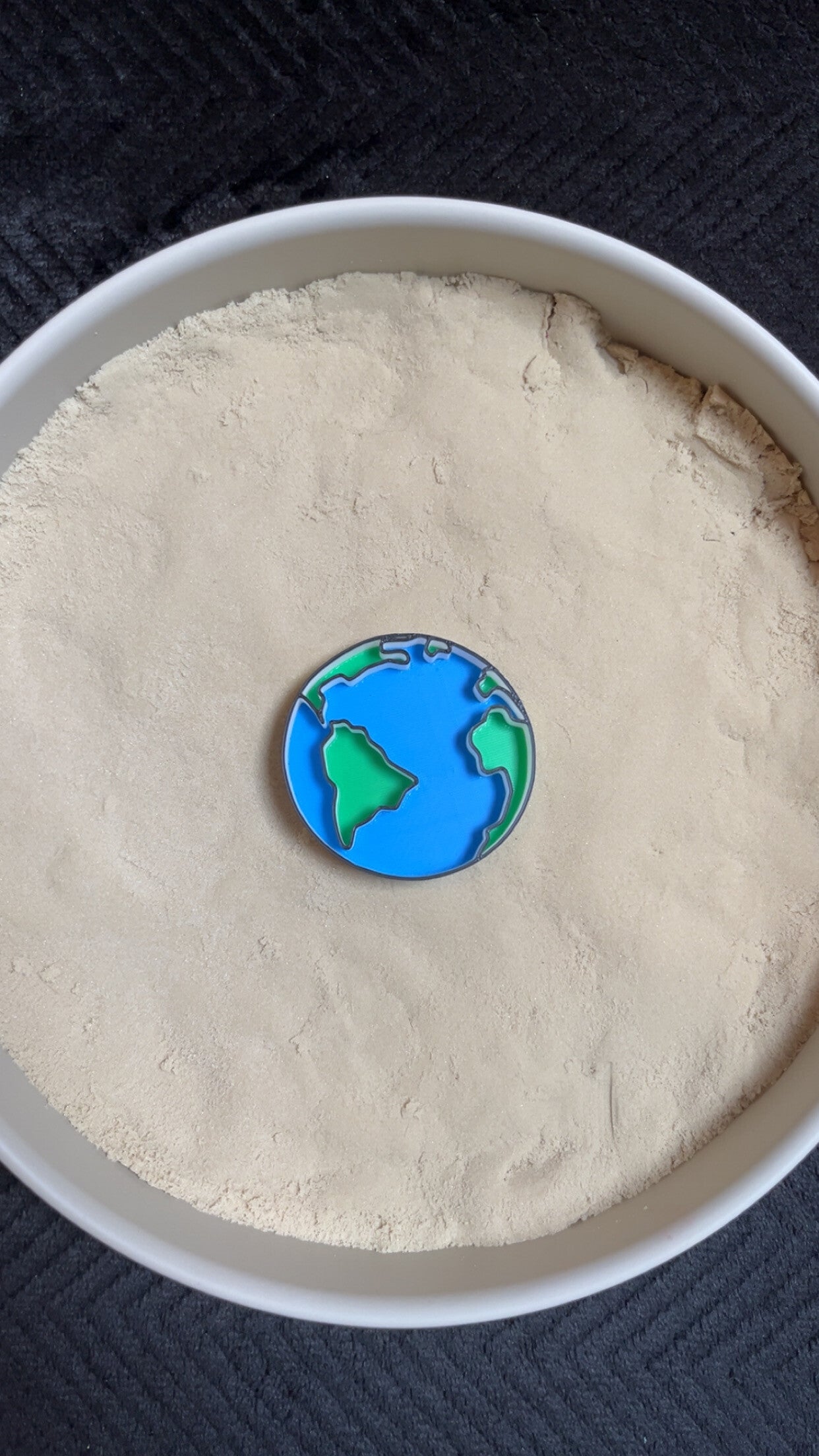 Vulvorm planeet gekleurd