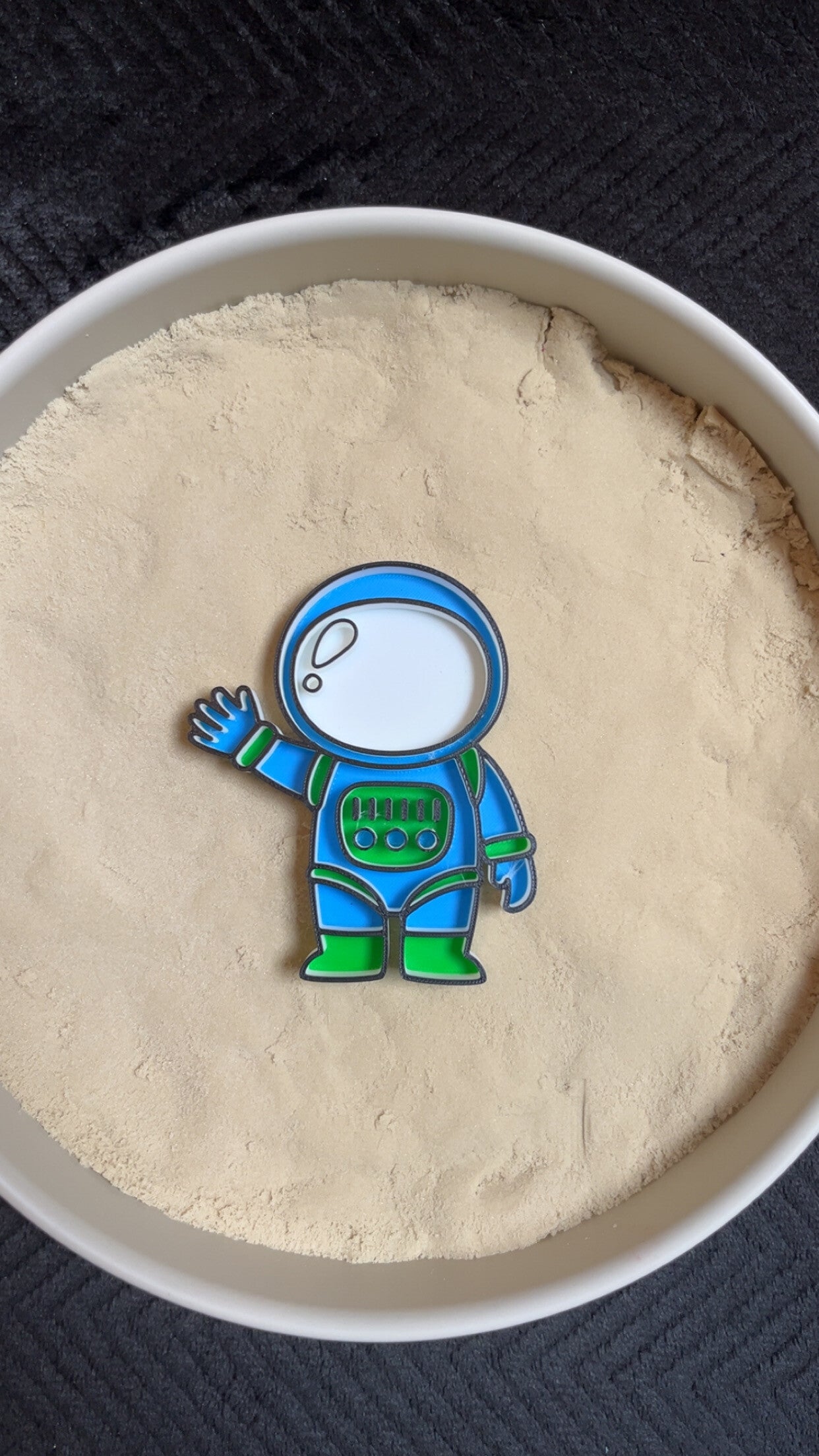 Vulvorm astronaut gekleurd