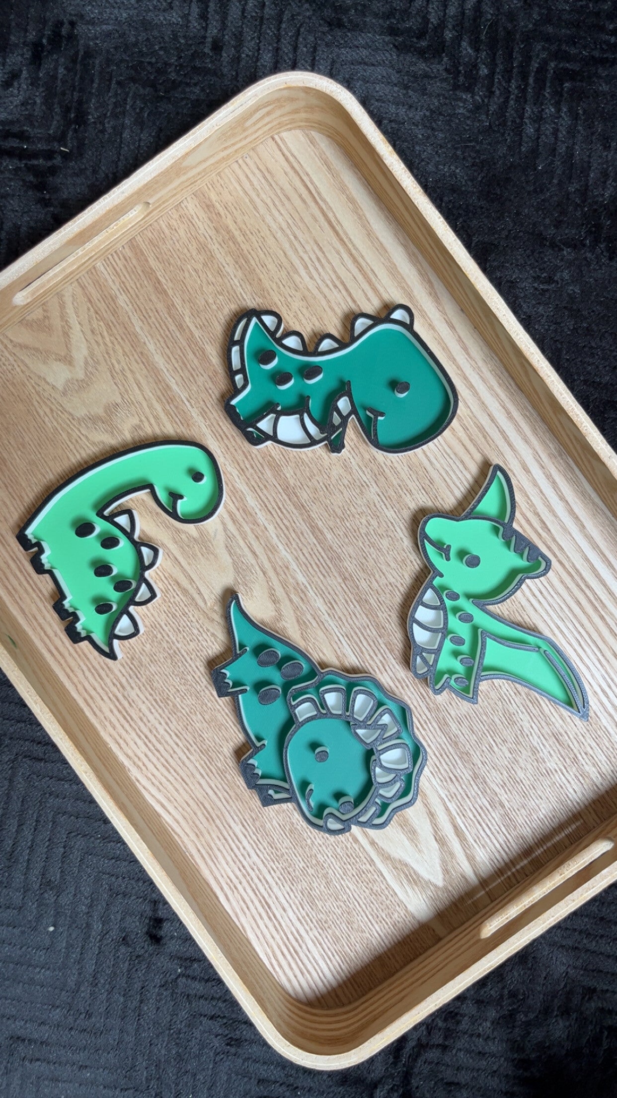 Vulvormen dinosaurus gekleurd