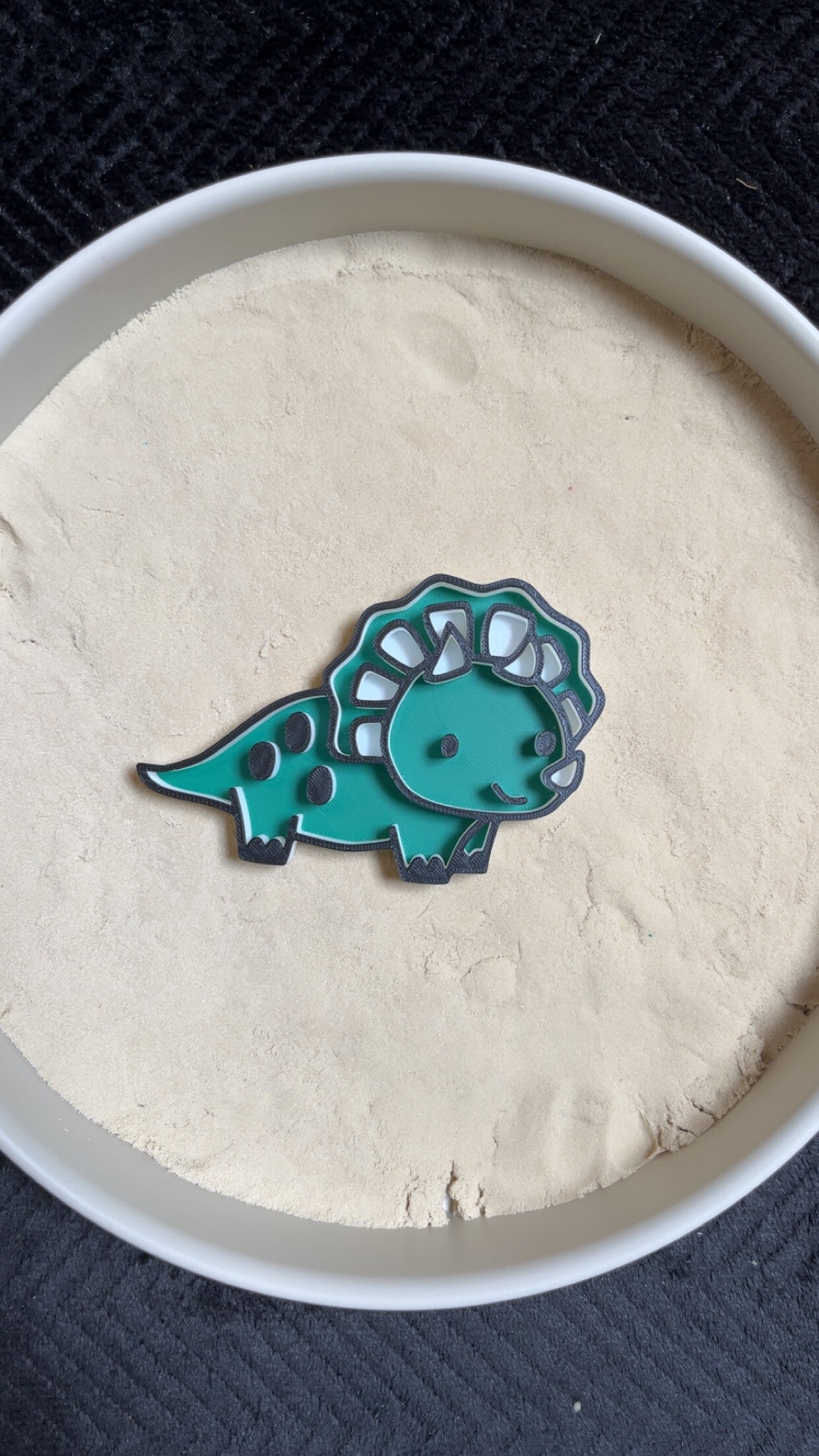 Vulvorm dinosaurus gekleurd