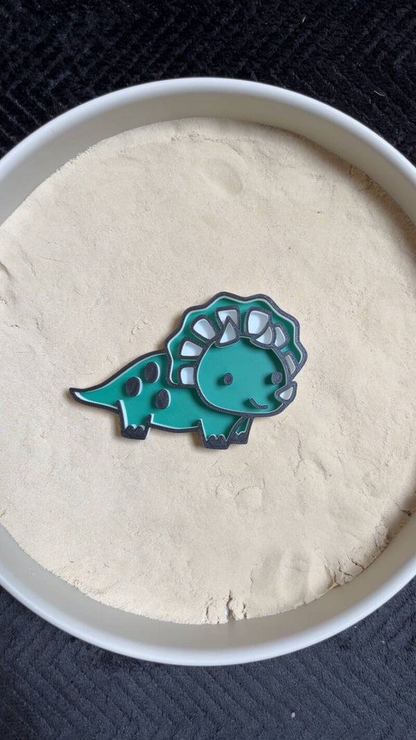Vulvorm dinosaurus gekleurd