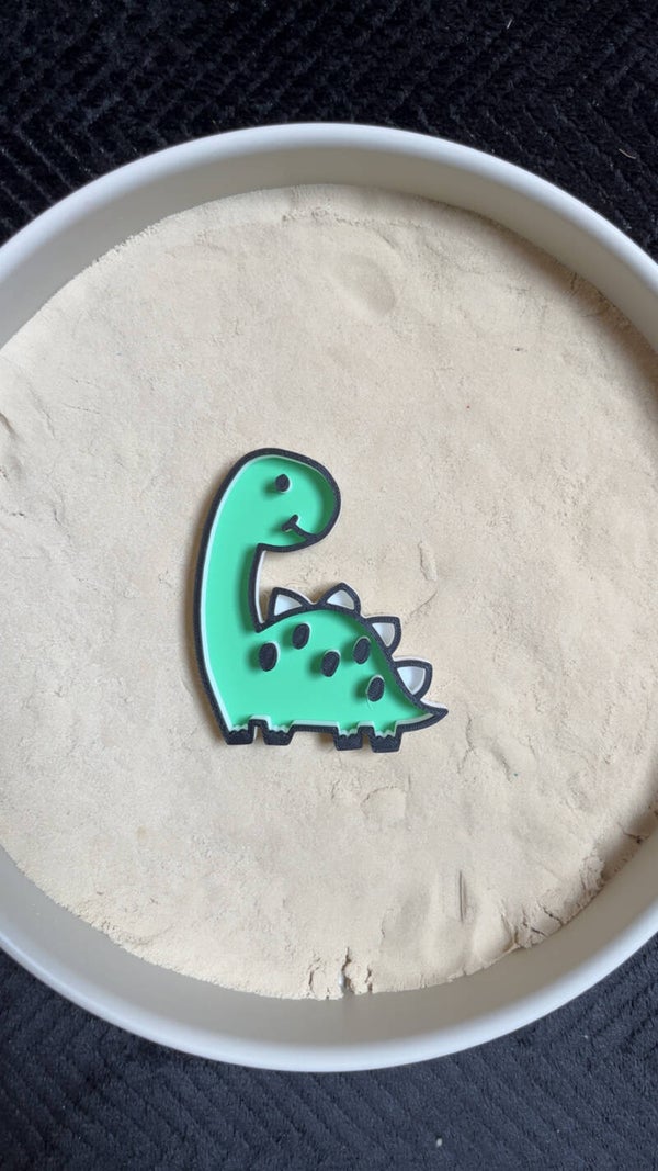 Vulvorm dinosaurus gekleurd