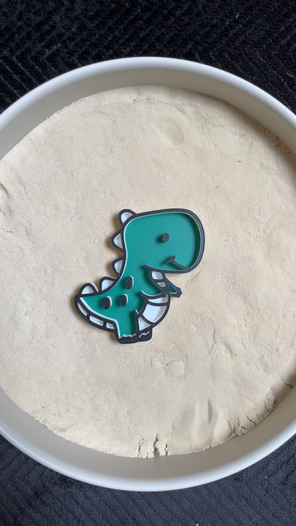 Vulvorm dinosaurus gekleurd