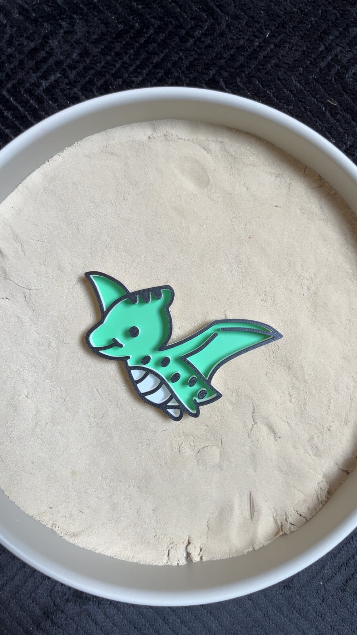 Vulvorm dinosaurus gekleurd