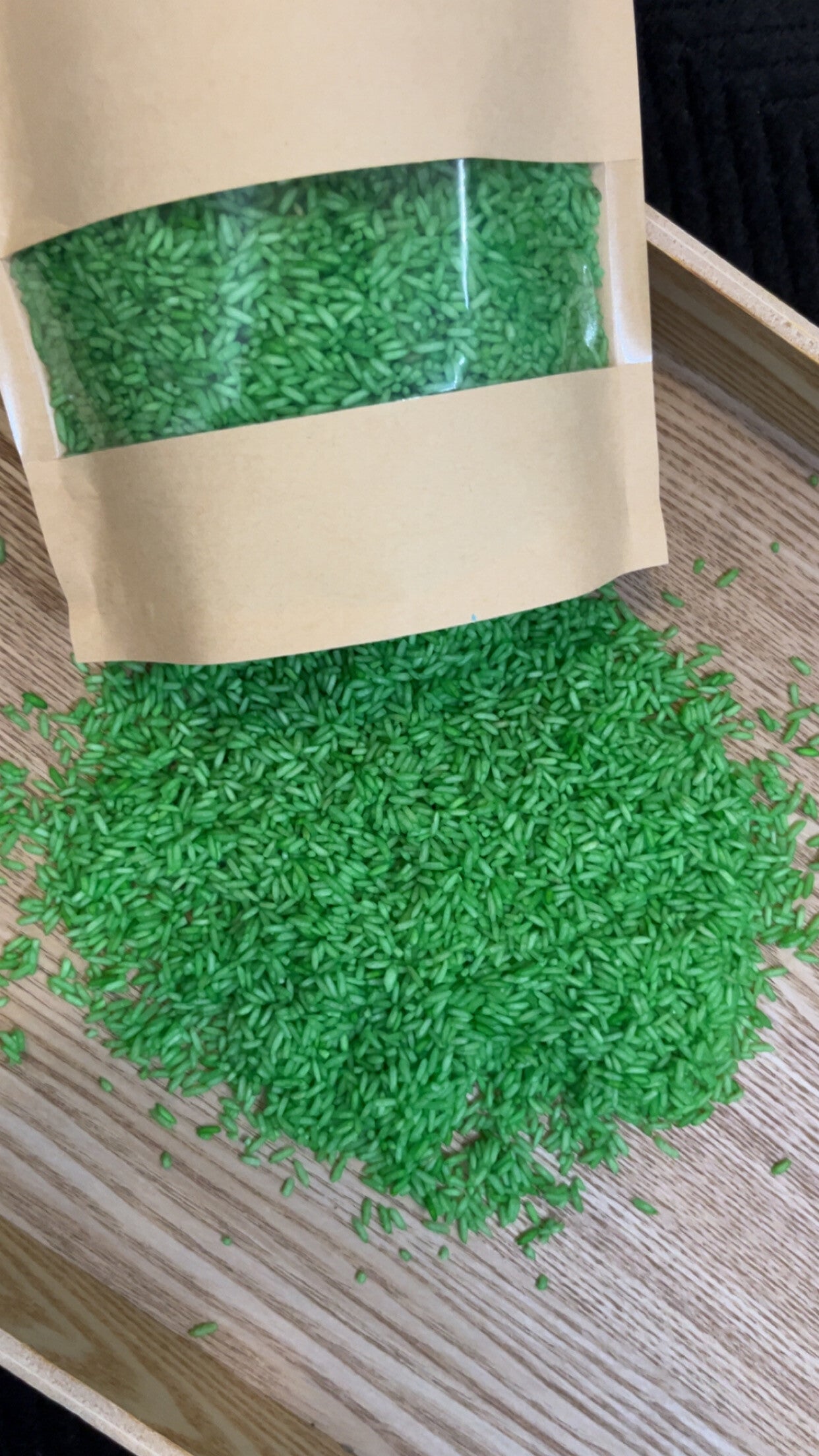 Speelrijst groen 500 gram