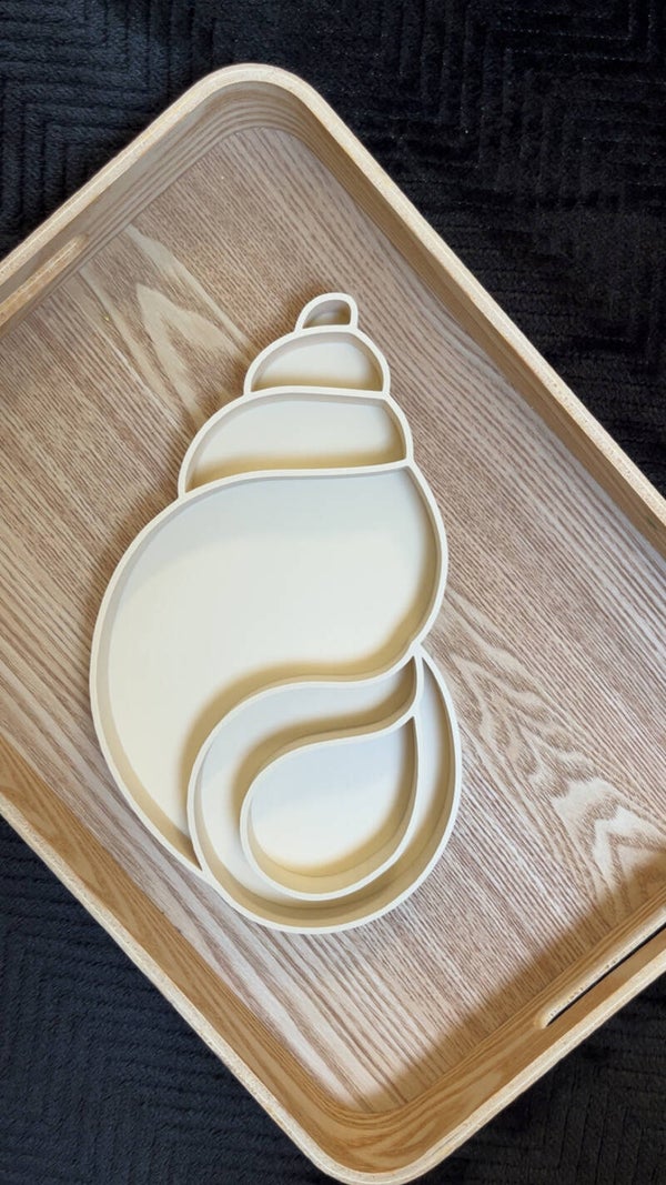 Vulvorm schelp beige