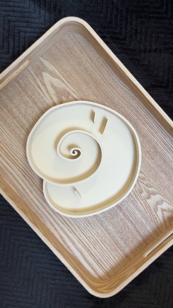 Vulvorm schelp beige