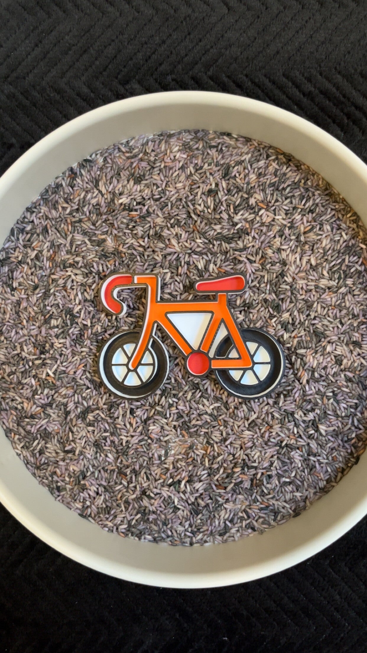 Vulvorm fiets gekleurd