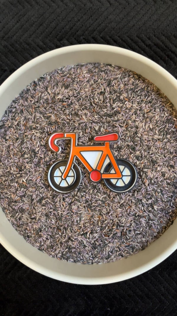 Vulvorm fiets gekleurd
