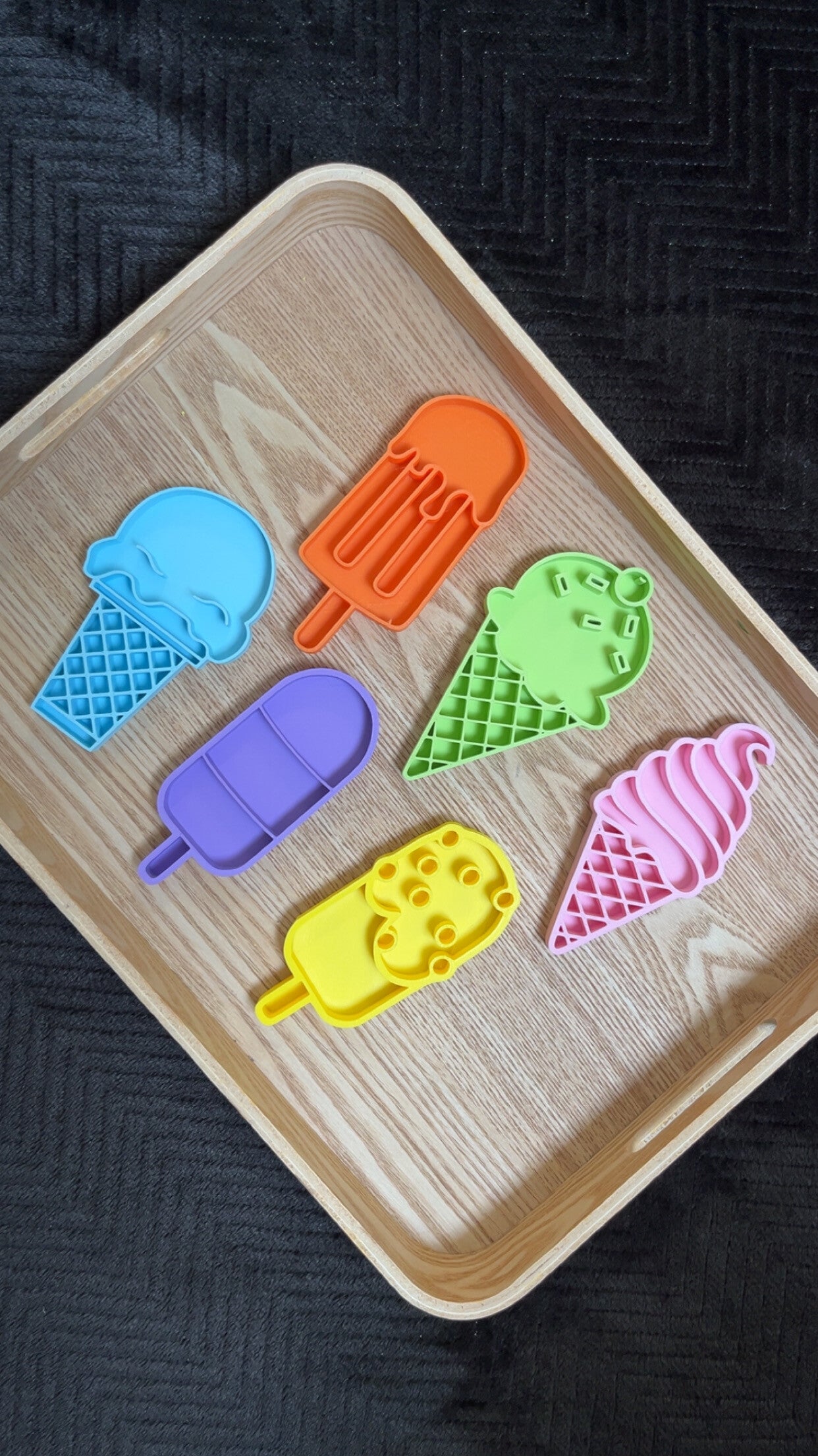 Vulvormen ijsjes pastel