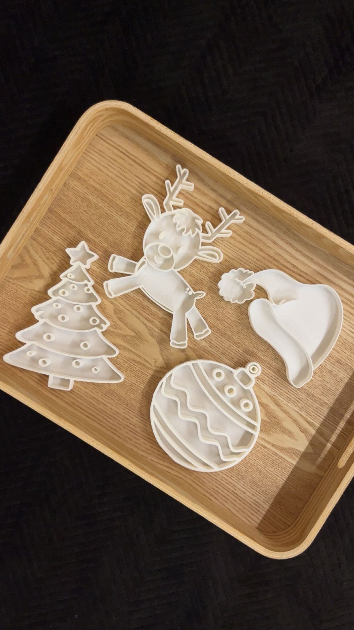 Vulvormen kerst wit