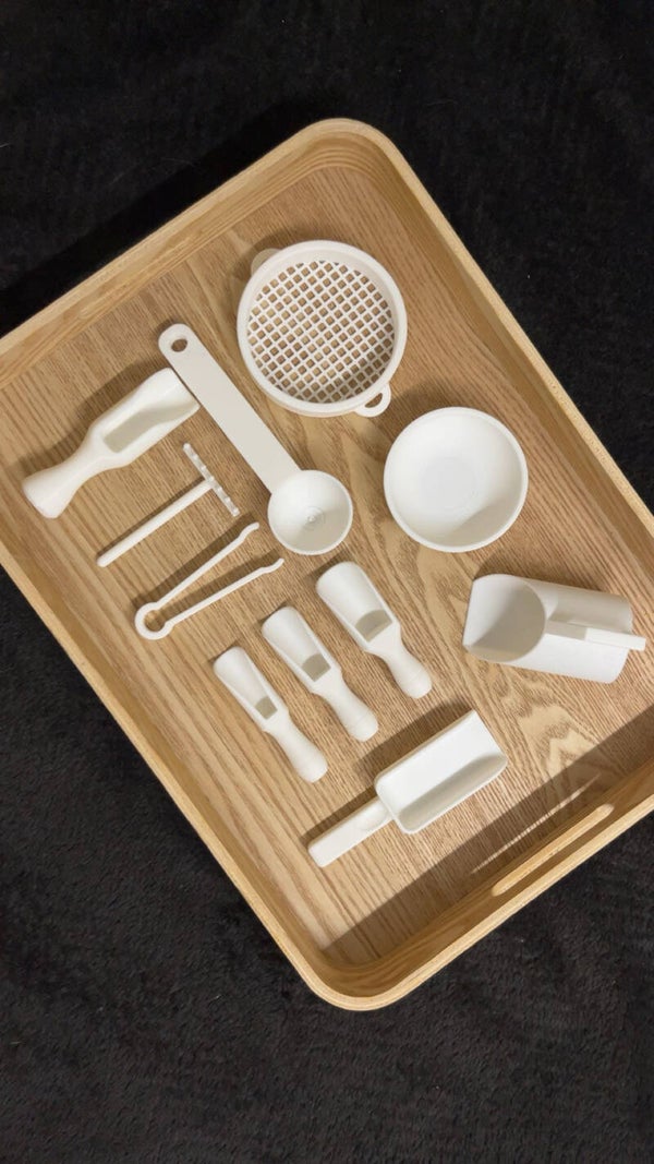 Sensorische speelset wit