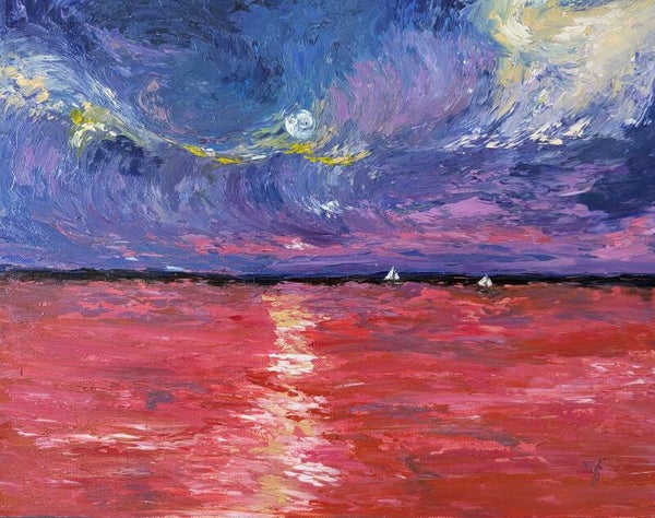 Coucher de soleil.