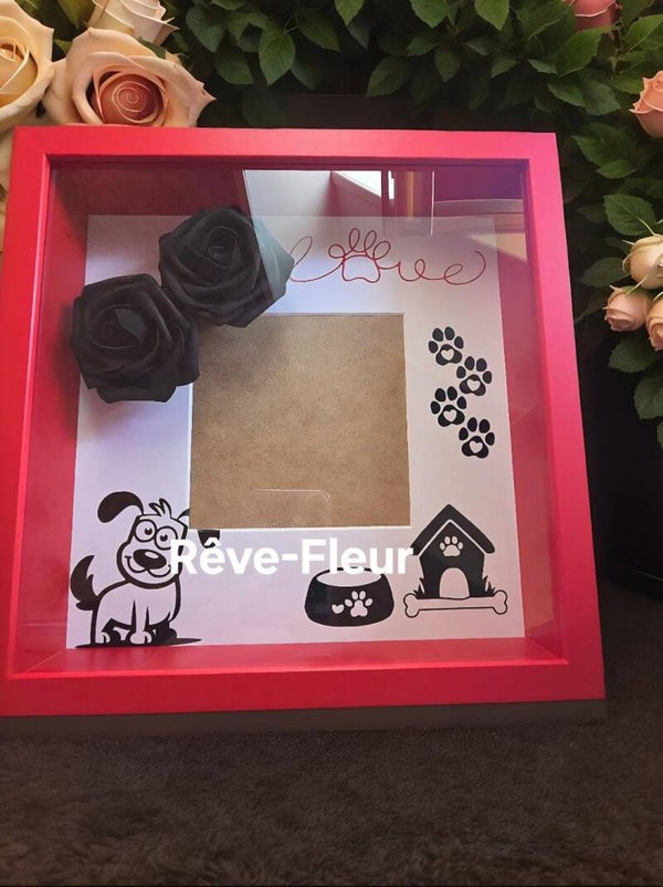 Cadre photo chien 25x25