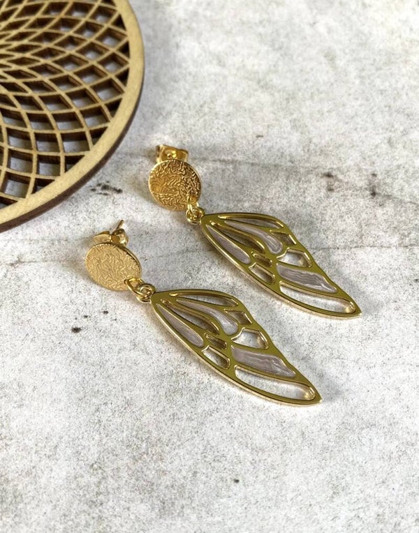 Oorbellen Giannina lila