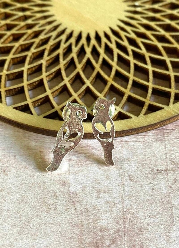 Studs kaketoe zilver