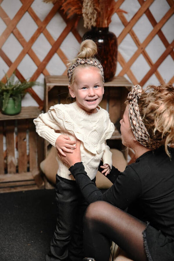 Baby/kids haarband bandeau Retro Brown