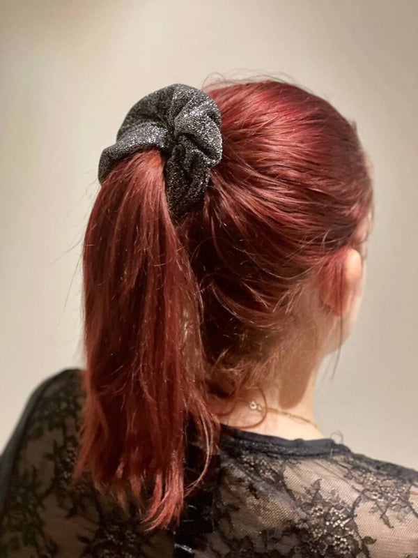 Hairjewelz scrunchie maxi X-mas black