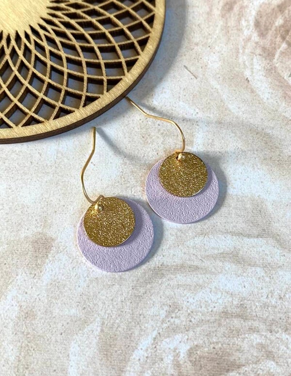 Oorbellen Billie lila