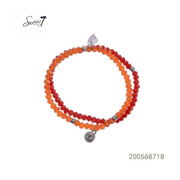 Sweet 7 armband 2 in 1 koraal