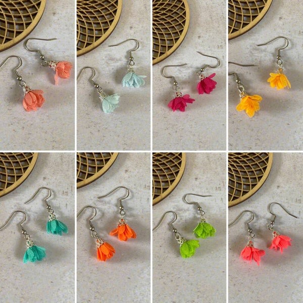 Oorbellen Floret Tassel zilver