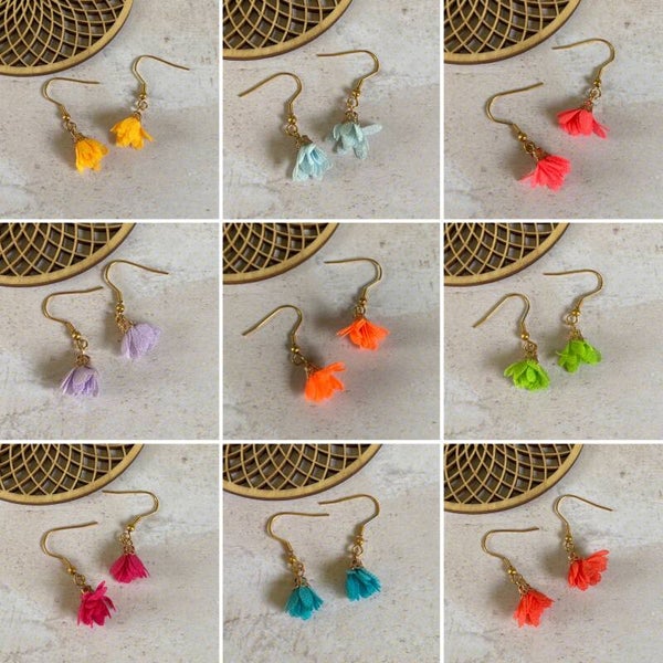 Oorbellen Floret Tassel goud