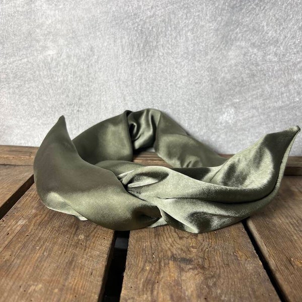 Hairjewelz haarband bandeau Satin Green