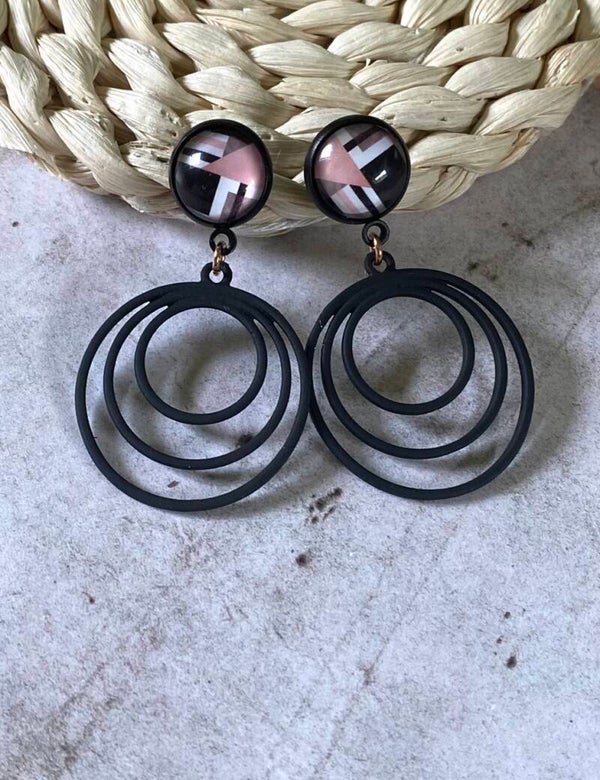 Oorbellen Izabella zwart