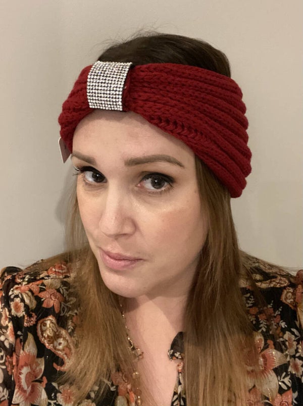 Haarband shining stud rood