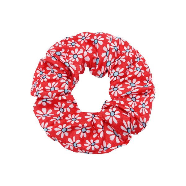 Scrunchie flora rood