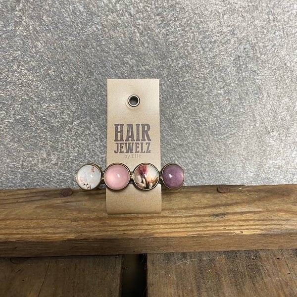 Hairjewelz color clip original Rose Love