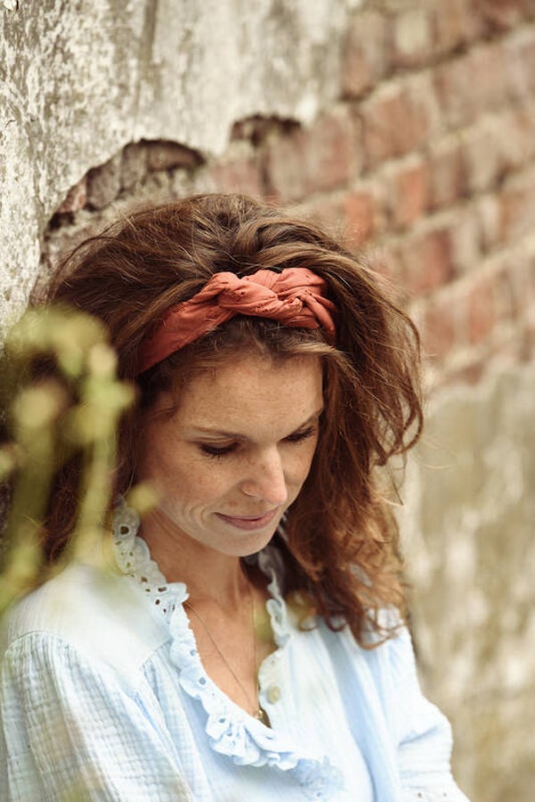 Hairjewelz sjaaltje Boho vintage rood