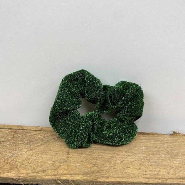 Hairjewelz scrunchie original Glitter groen