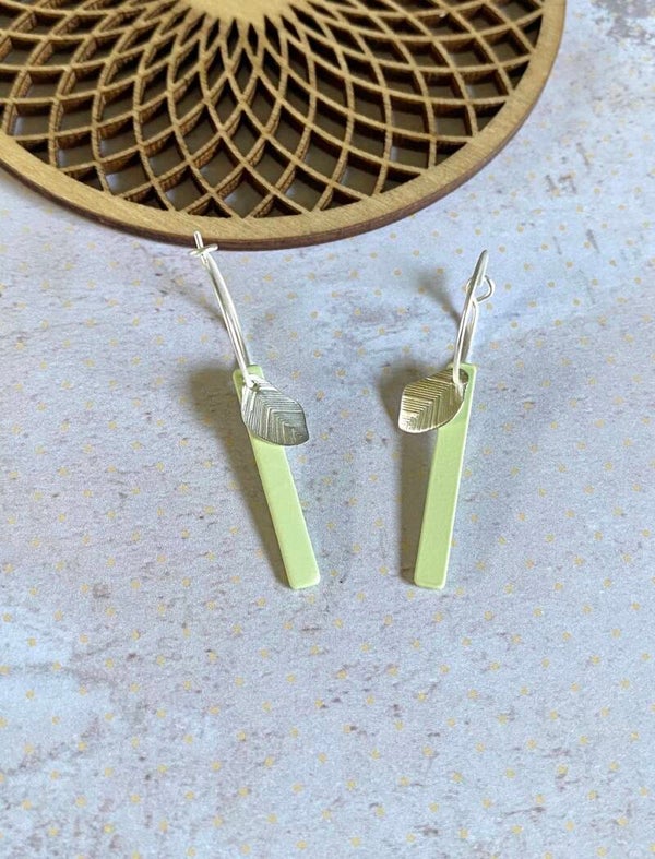 Hoops Amina mint - zilver