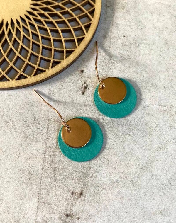 Oorbellen Billie turquoise