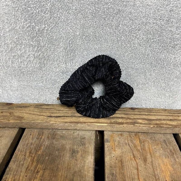 Hairjewelz scrunchie maxi zwart lurex