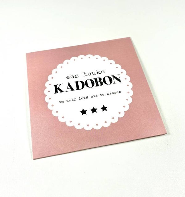 Cadeaubon 'Om zelf iets uit te kiezen'