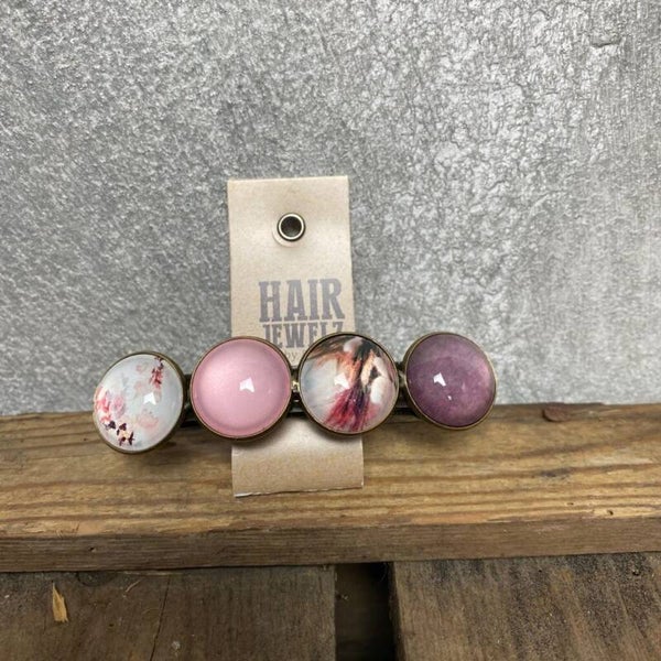 Hairjewelz color clip XL Rose Love