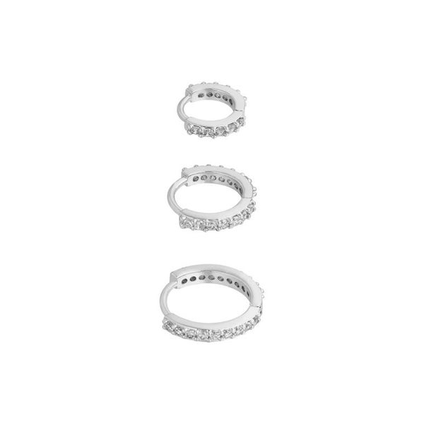 Set of hoops zilver