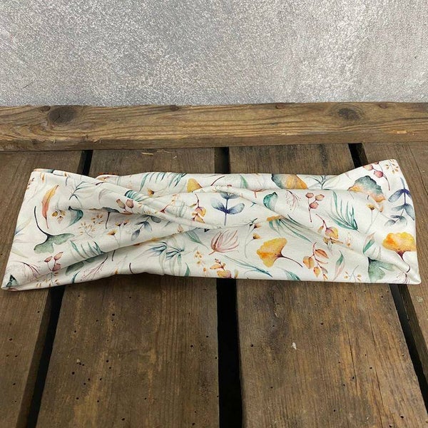 Hairjewelz haarband twist Romantic Flower blauw