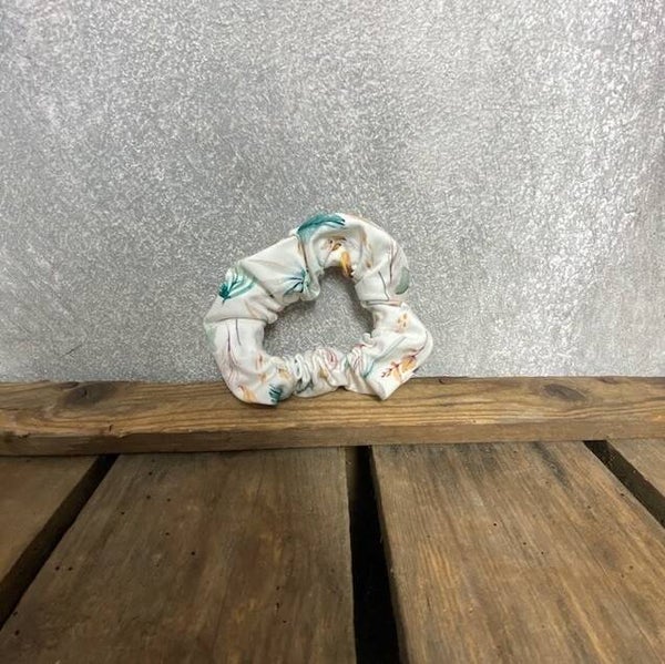 Hairjewelz scrunchie original Romantic Flower blauw