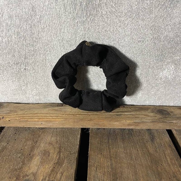 Hairjewelz scrunchie original Suede Luxe zwart