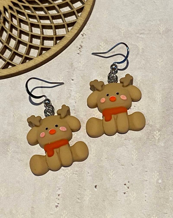 Kerst oorbellen Dasher