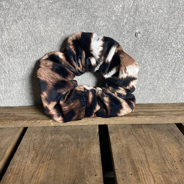Hairjewelz scrunchie maxi Soft Leopard