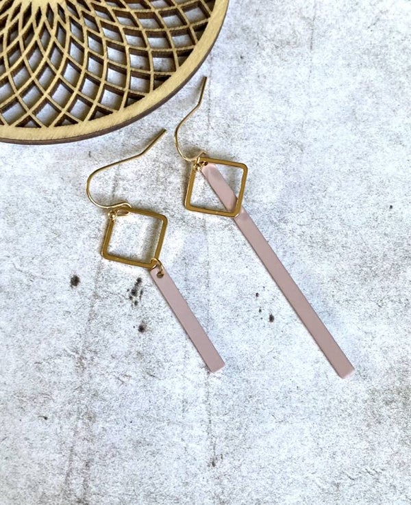 Oorbellen Ona oudroze